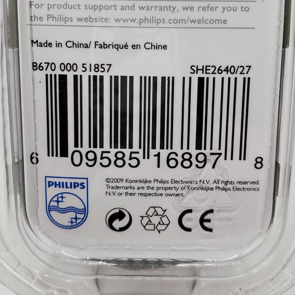 NEW Philips In Ear Headphones Color Tunes-- Model SHE2640/27 - Picture 8 of 8